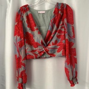 Red Carter Crop top